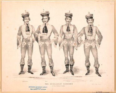 The Hungarian singers in their national costume LCCN2003672925