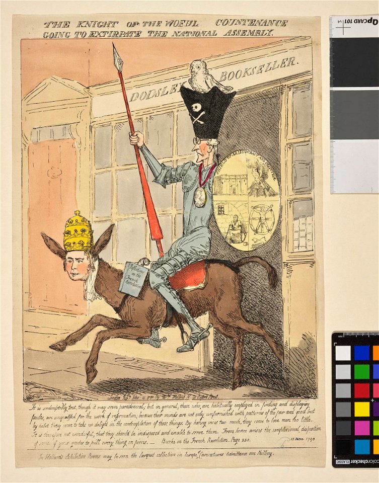 The Knight of the woeful countenance going to extirpate the National Assembly (BM 1868,0808.5972 1)