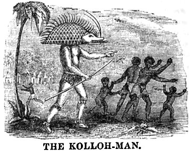 The Kolloh-Man (January 1853, X, p.6) - Copy. Free illustration for personal and commercial use.