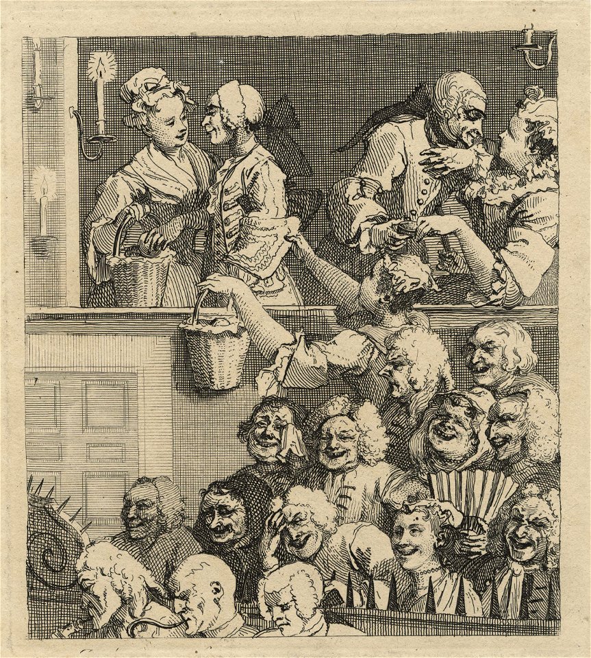 The Laughing Audience (or A Pleased Audience) by William Hogarth (2)