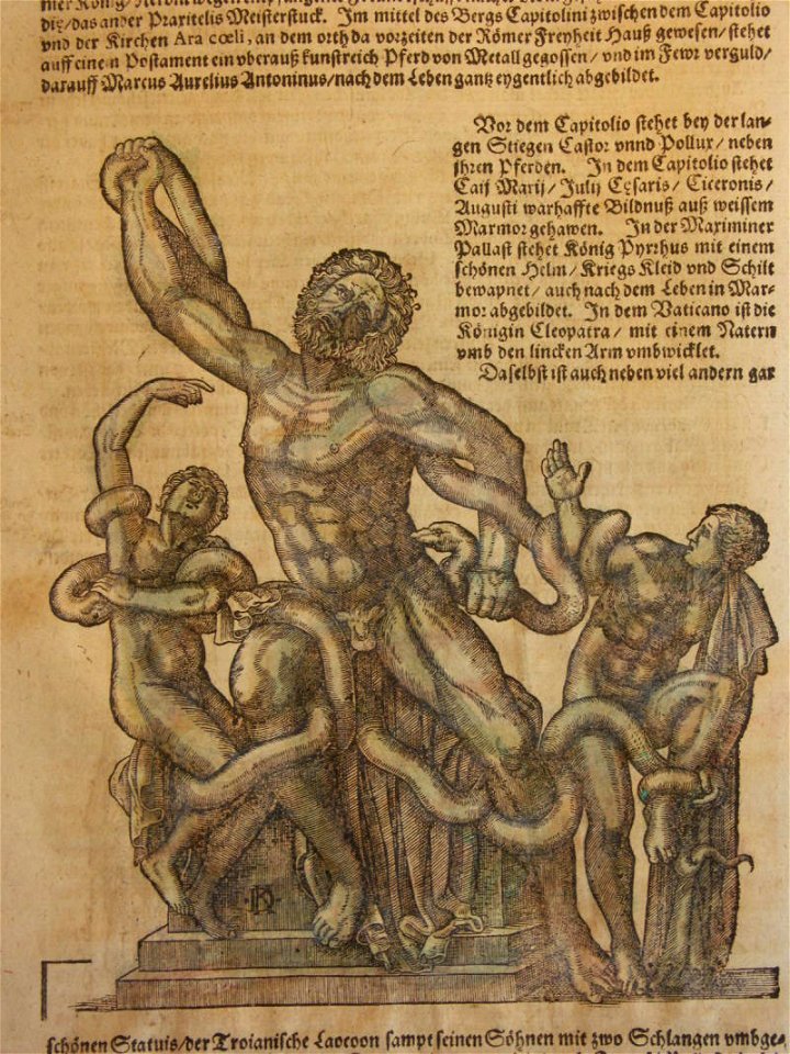 The Laocoön (1600). Free illustration for personal and commercial use.