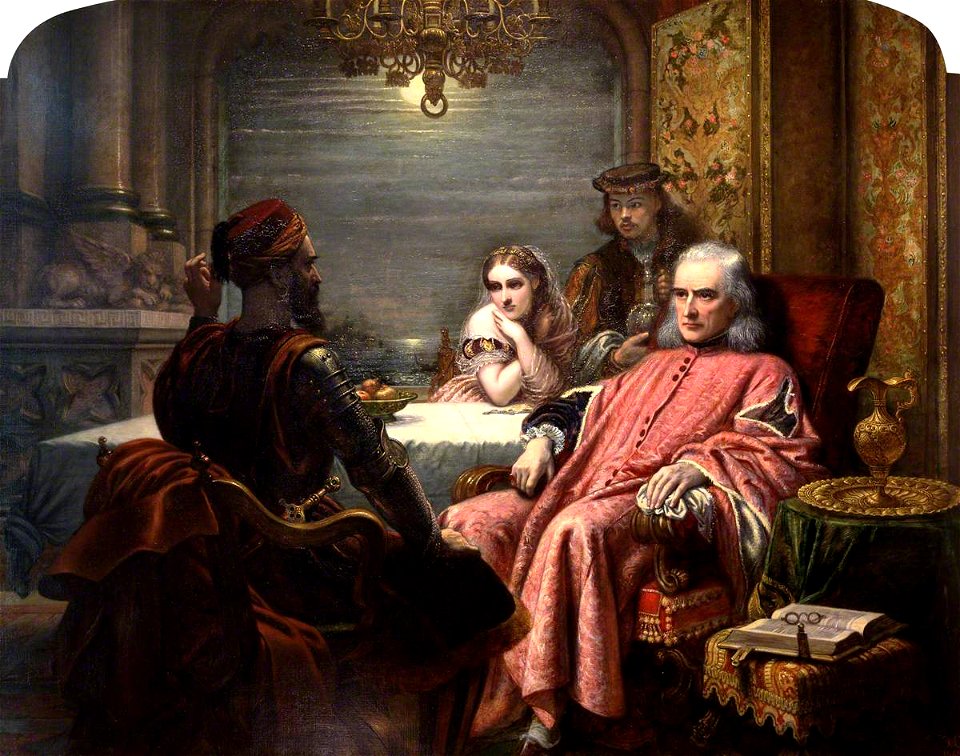 The Life's story, Othello by C.W. Cope (1868, Parliamentary coll)