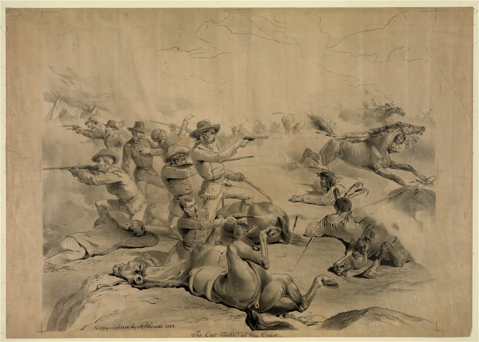 The last battle of Gen. Custer LCCN2003680082