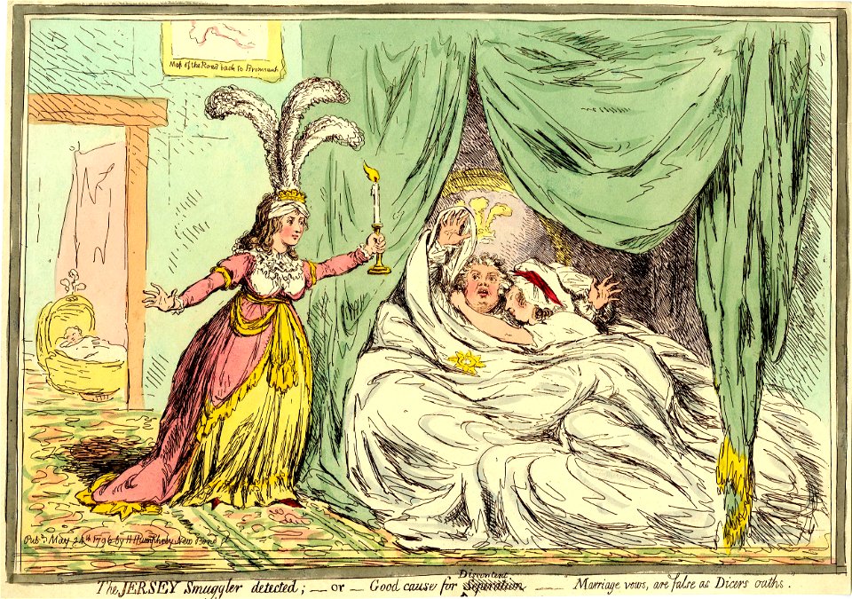 The Jersey smuggler detected; - or - good causes for discontent (separation) (BM 1868,0808.6536)