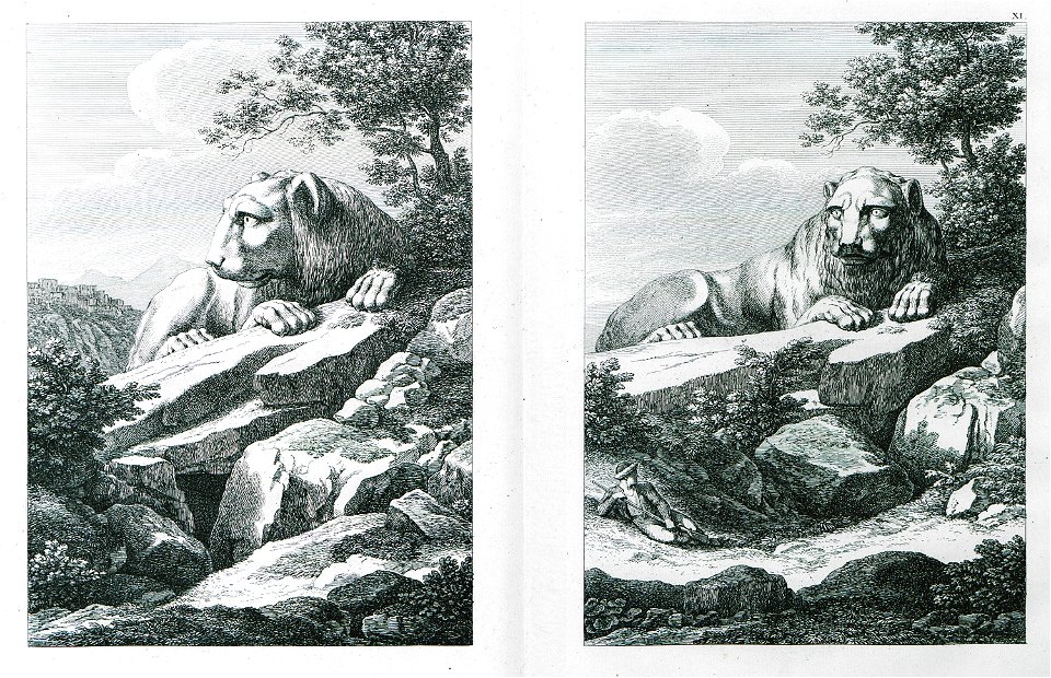The Lion of Ioulis, Kea - Peter Oluf Brøndsted - 1826
