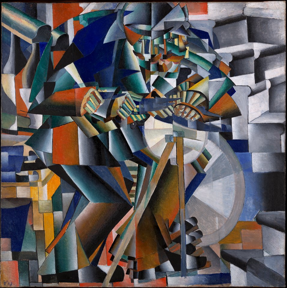 The Knife Grinder Principle of Glittering by Kazimir Malevich