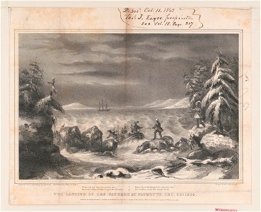 The landing of the fathers at Plymouth, Dec. 22, 1620 LCCN2003690855