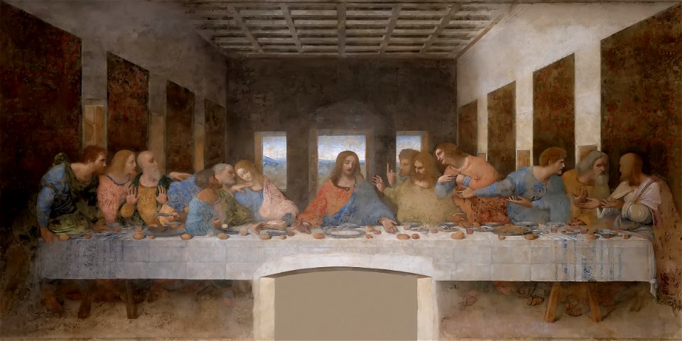 The Last Supper Leonardo Da Vinci High Resolution size 32x16