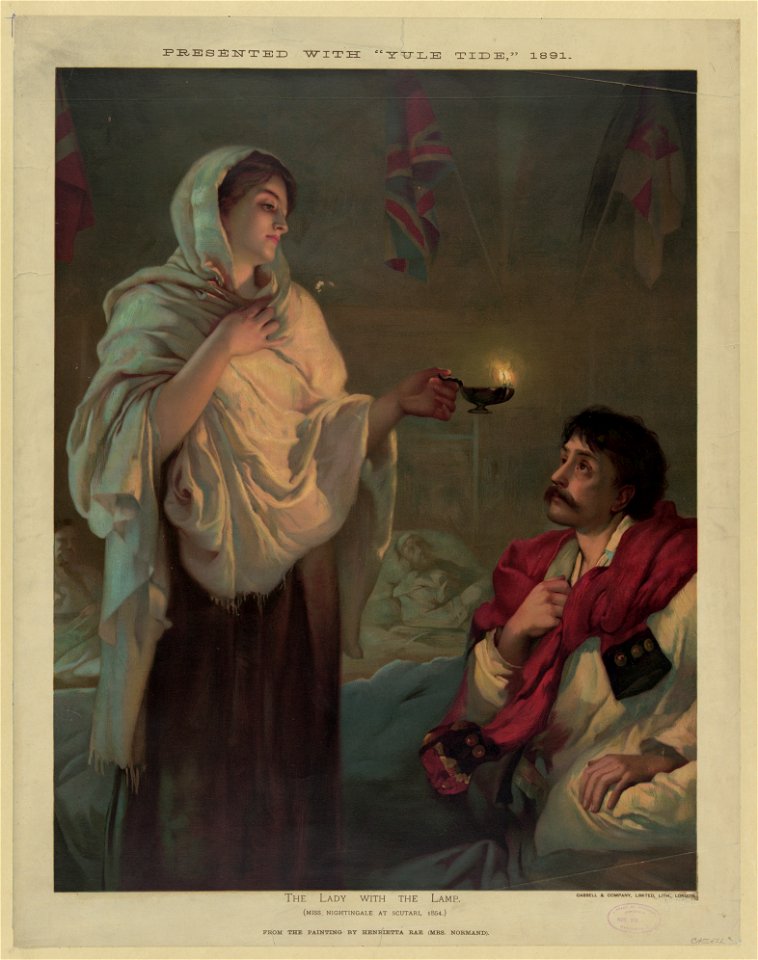 The lady with the lamp (Miss Nightingale at Scutari, 1854) LCCN96502856