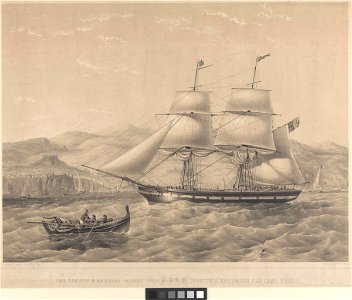 The London and Madeira packet brig Dart entering Funchal Roads RMG PY0578
