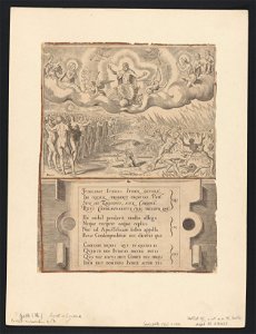The Last Judgement 1564 print by Philip Galle, S.II 1787, Prints Department, Royal Library of Belgium