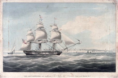 The Lady Kennaway off Margate - homeward bound 1827 RMG PY8468