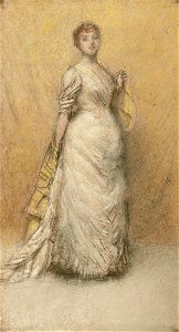 The Little Note in Yellow and Gold (1886) by James McNeill Whistler