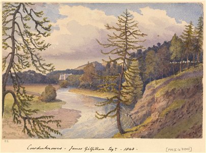 The Leader valley at Cowdenknowes House, Berwickshire, 1843 (Scotland) RMG PZ4700