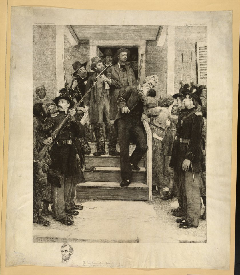 The last moments of John Brown (leaving the jail on the morning of his execution) - Hovenden N.A. 1885, painter & etcher. LCCN2012648890
