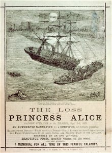 The Loss of the Princess Alice saloon steamer in the Thames, Sept 3rd, 1878. An Authentic Narrative by a Survivor, not hitherto published. Heartrending Details - Facts not made public - Noble efforts to save life - RMG PU6772