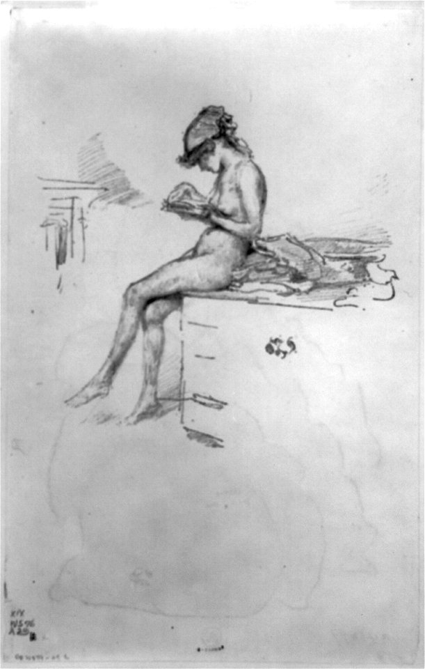 The little nude model reading LCCN2002714655