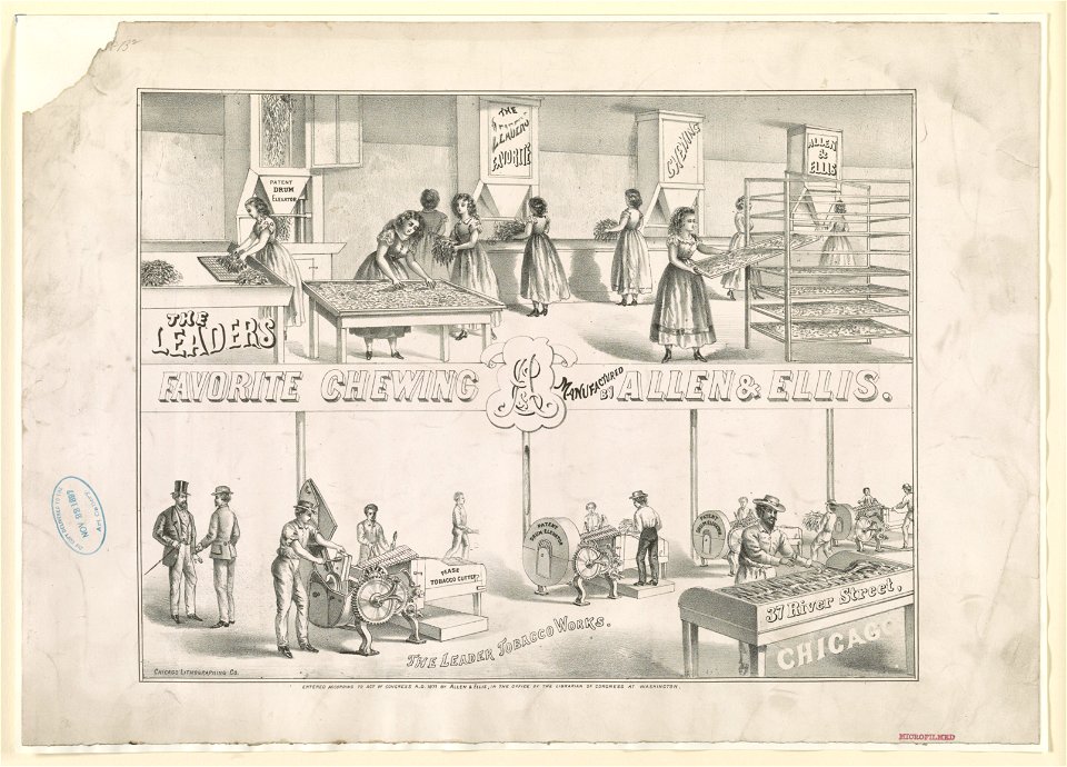 The Leaders favorite chewing A&E manufactured by Allen & Ellis - Chicago Lithographing Co. LCCN2012647367