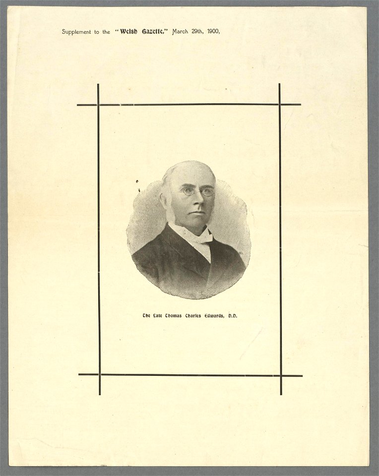 The Late Thomas Charles Edwards, D.D (5292103)