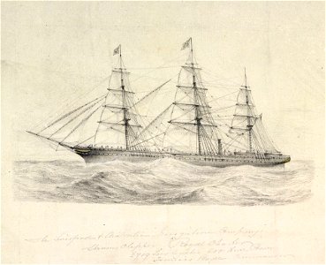 The Liverpool and Australian Navigation Company's Steam Clipper Royal Charter 2719 Tons Registered 200 Horse Power. Francis Boyce Commander RMG PU6751