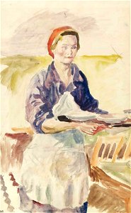 The Lunch Break by Aristarkh Lentulov (ca. 1930s)