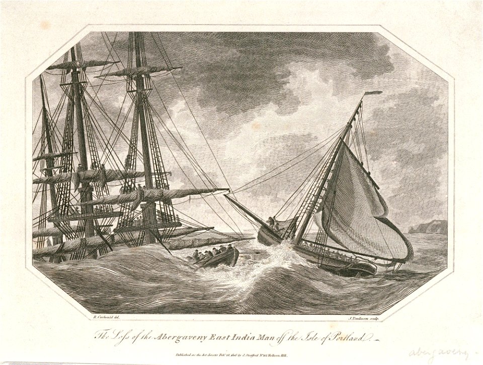 The Loss of the Abergaveny East India Man off The Isle of Portland RMG PU6368