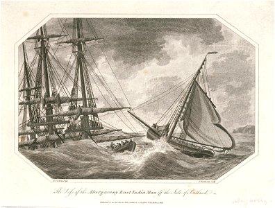 The Loss of the Abergaveny East India Man off The Isle of Portland RMG PU6368