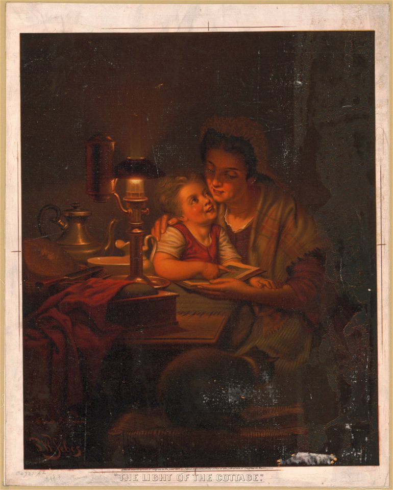 The light of the cottage - chromo after P.W. Sebes, Brussels ; executed by James F. Queen. LCCN2009630965