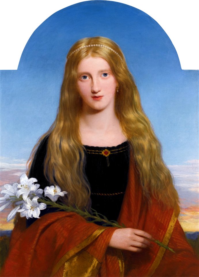 The Lily - portrait of miss Burry, by Charles Lock Eastlake