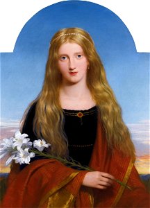 The Lily - portrait of miss Burry, by Charles Lock Eastlake