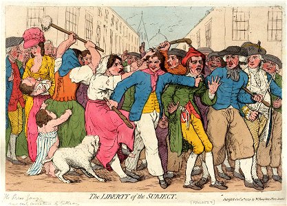 The Liberty of the Subject (the Press Gang) (caricature) RMG PX8527