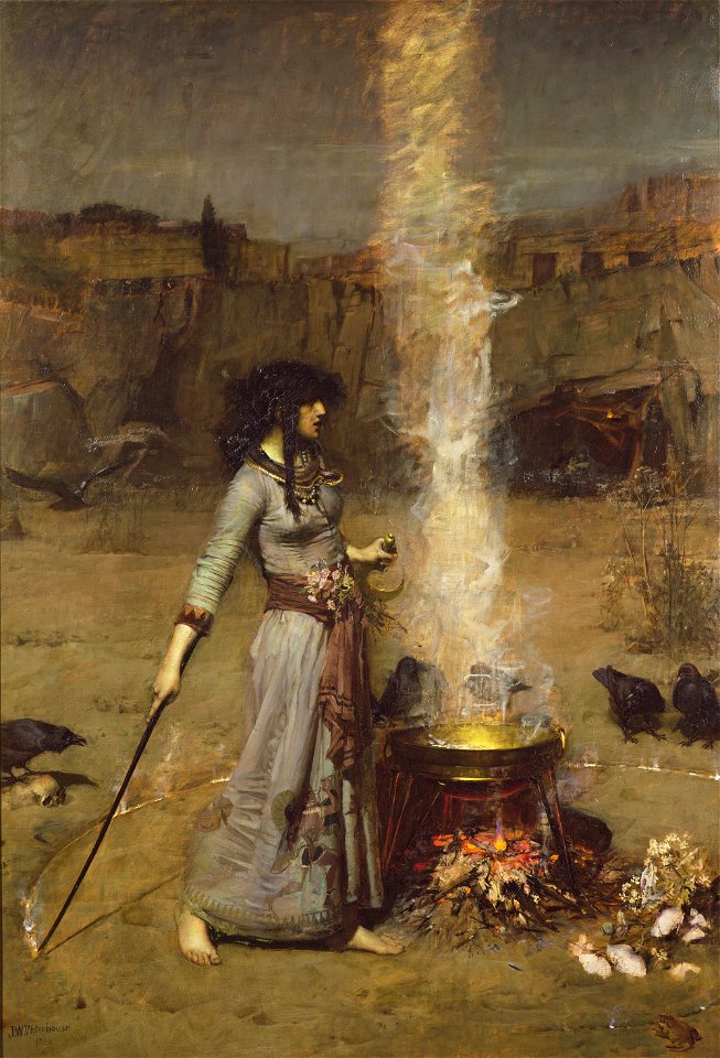 The Magic Circle - John William Waterhouse