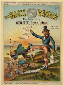 The magic washer, manufactured by Geo. Dee, Dixon, Illinois. The Chinese must go LCCN93500013
