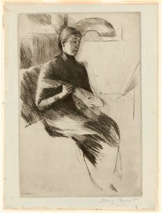 The mandolin player) - Mary Cassatt LCCN2002698429