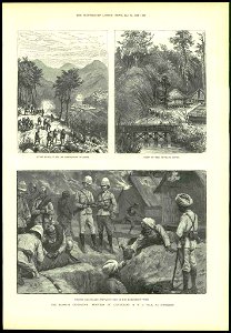 The Looshai expedition, sketches by Lieutenant H. W. G. Cole, 2nd Goorkhas - ILN 1889