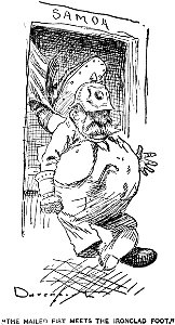 The Mailed Fist Meets the Ironclad Foot (Homer Davenport)