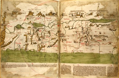 The map of the Holy Land by Marino Sanudo (drawn in 1320)