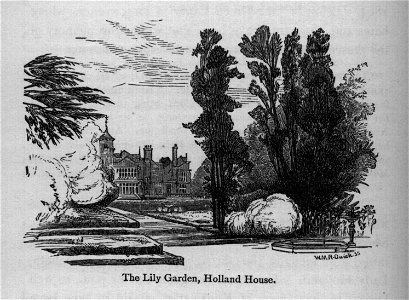 The Lily Garden, Holland House - Walks in London, Augustus Hare, 1878