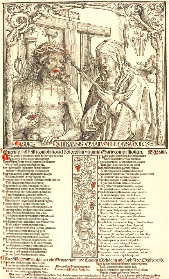 The man of sorrows and mater dolorosa 1952.8.473
