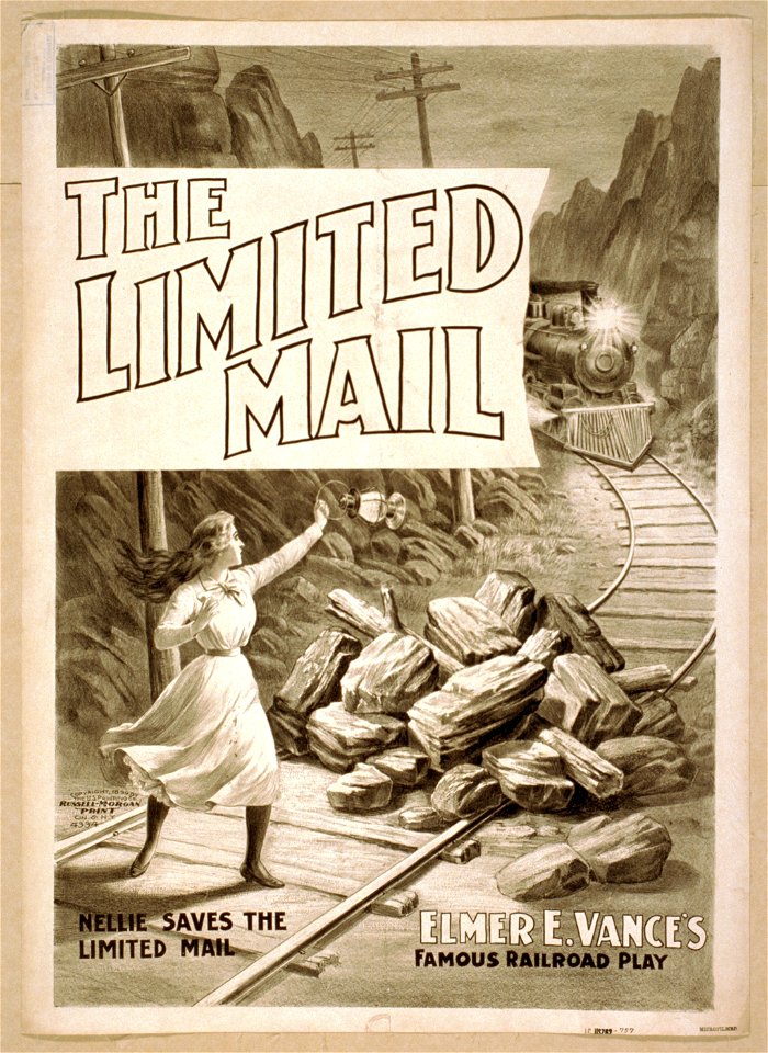 The limited mail Elmer E. Vance's famous railroad play. LCCN2014636488