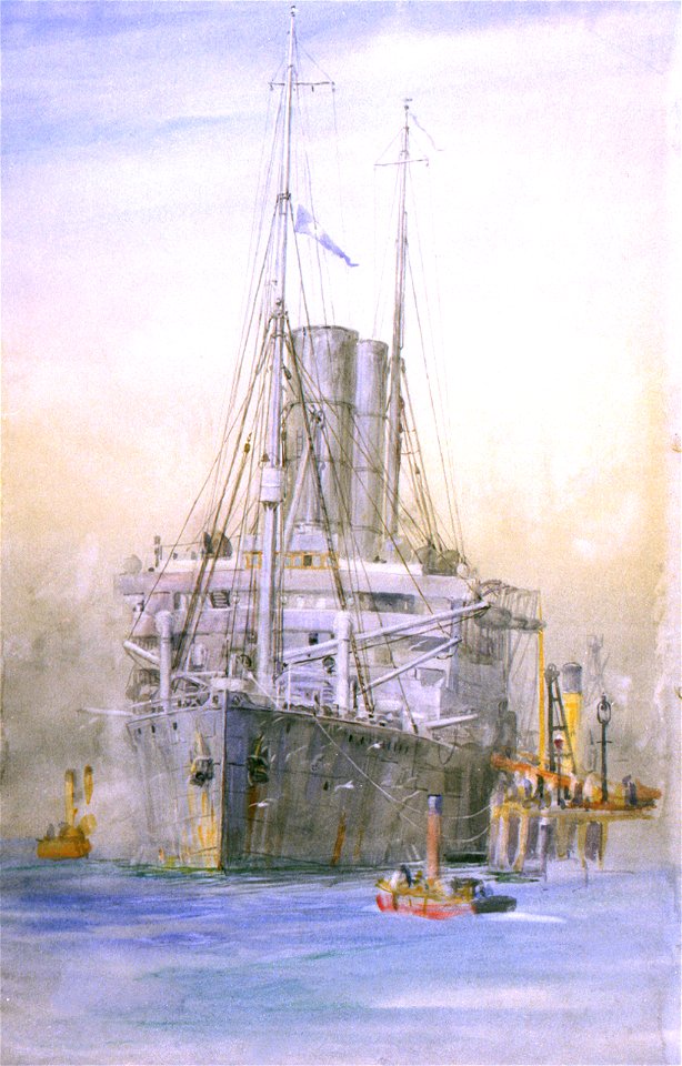 The liner 'Carmania' fitted as an armed merchant cruiser RMG PW2108