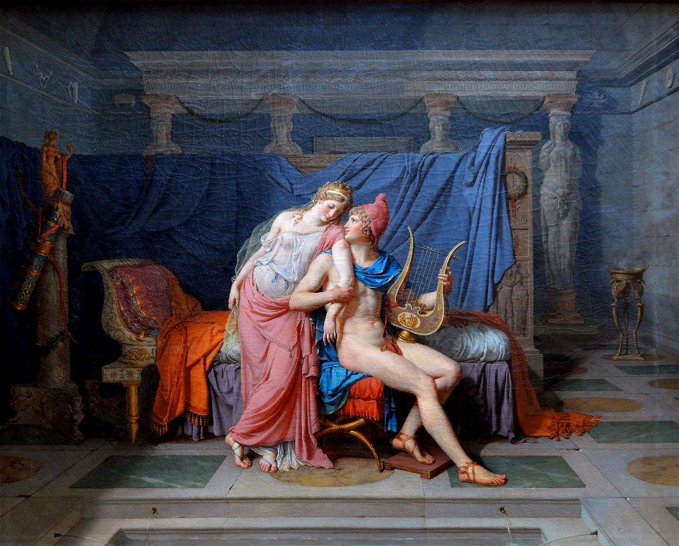 The Love of Paris and Helen by Jacques-Louis David (cropped)