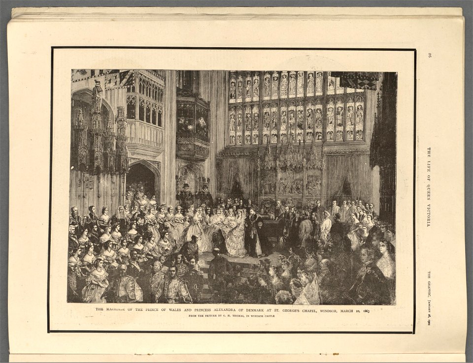 The marriage of the Prince of Wales and Princess Alexandra of Denmark at St. George's Chapel, Windsor, March 10, 1863 (5254877)