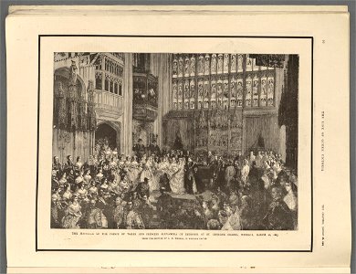 The marriage of the Prince of Wales and Princess Alexandra of Denmark at St. George's Chapel, Windsor, March 10, 1863 (5254877)