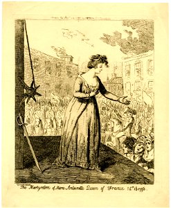 The martydom of Marie Antoinette queen of France Octr 16- 1793 (BM 1871,0812.2931)