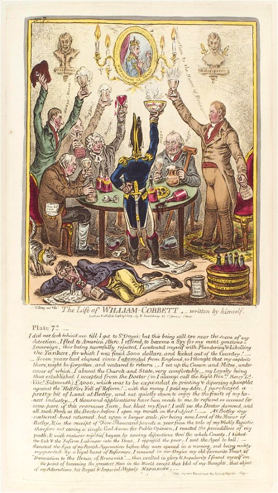 The life of William Cobbett - written by himself. No 7 by James Gillray