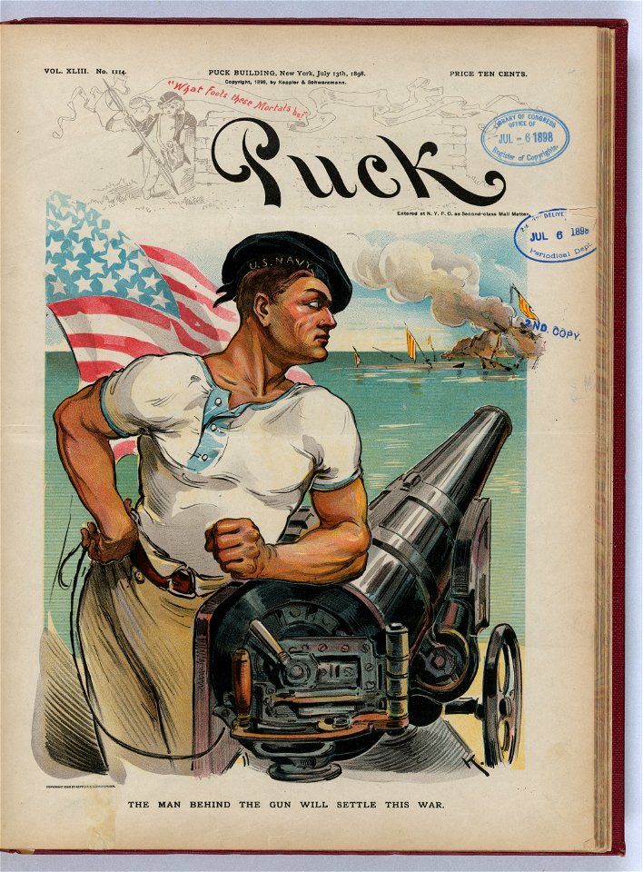 The man behind the gun will settle this war - K. LCCN2012647580