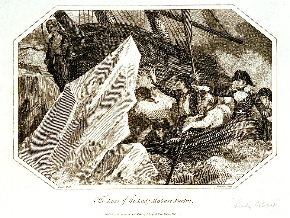 The Loss of Lady Hobart Packet RMG L8574