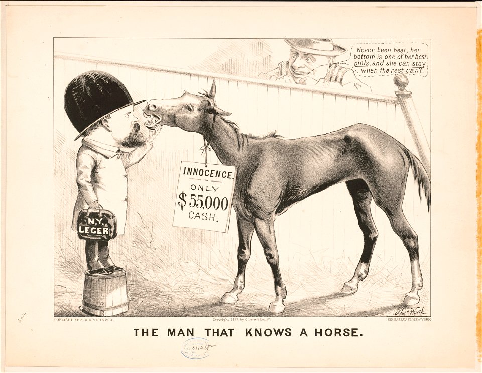 The man that knows a horse - Thos. Worth. LCCN2017660406