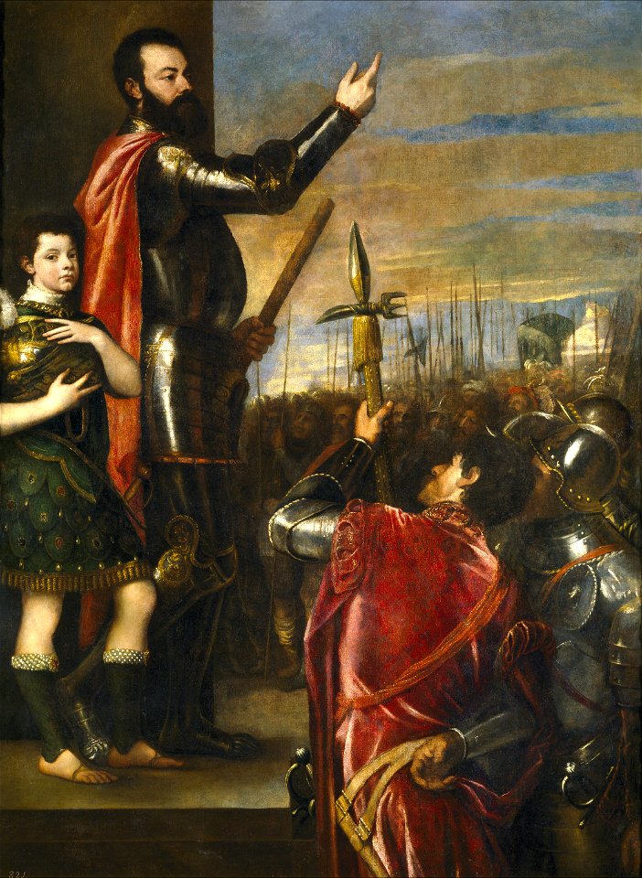 The Marquis of Vasto addressing his troops